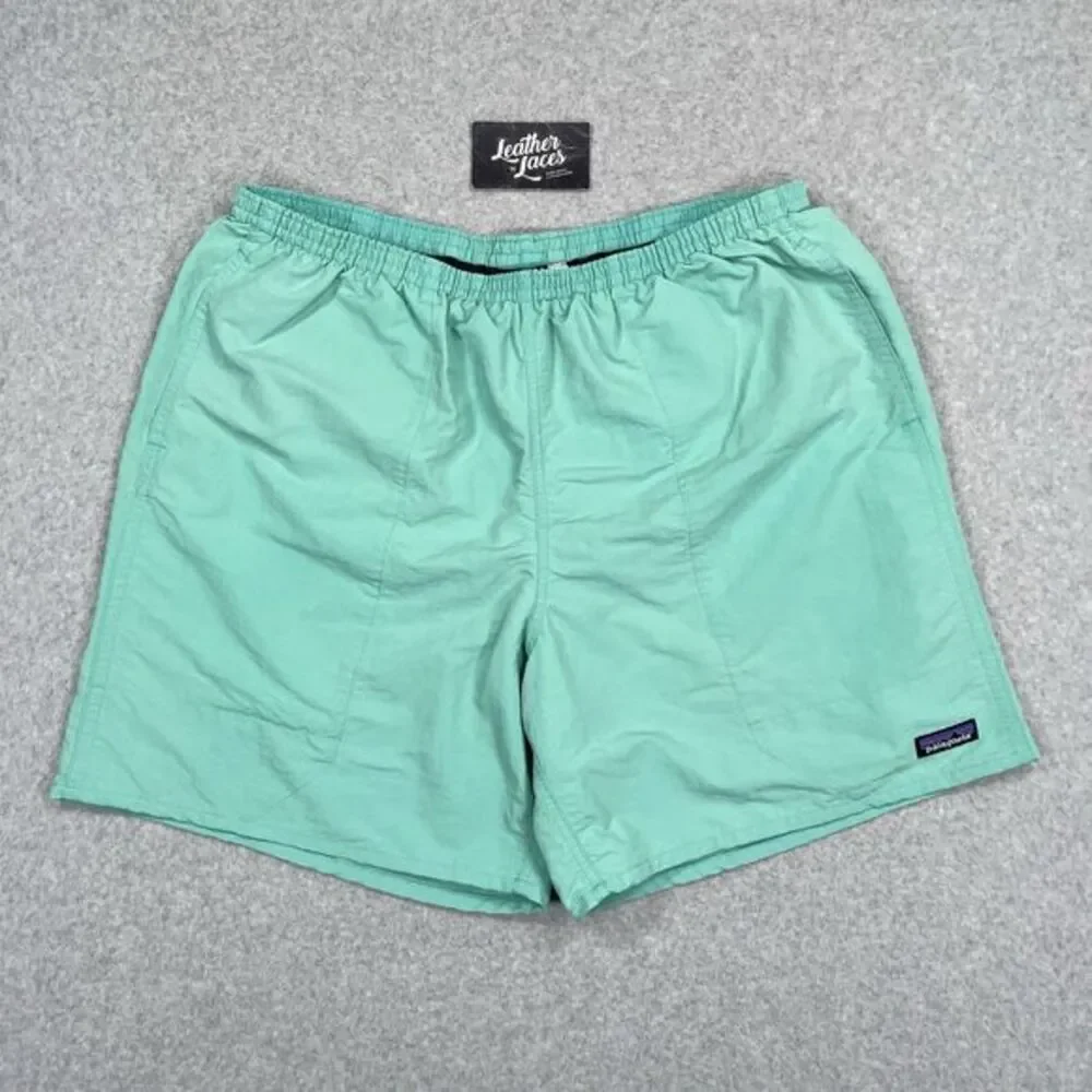 Patagonia Baggies Netplus Shells Shorts Mens XL Seafoam Green Swim Trunks Hiking